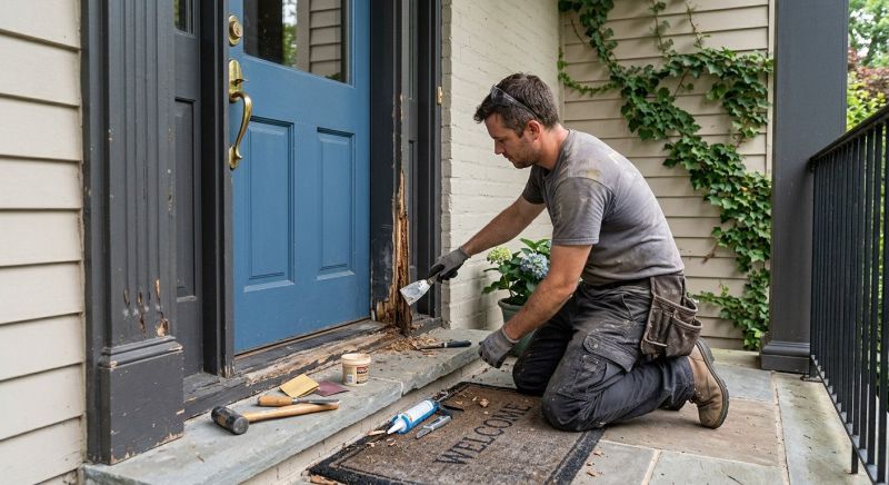 Exterior Door Trim Repair in Overland Park, KS