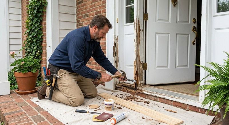 Exterior Door Trim Repair in Conroe, TX