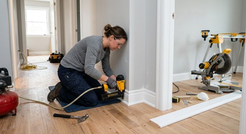 Floor Trim Installation in Kansas City, KS