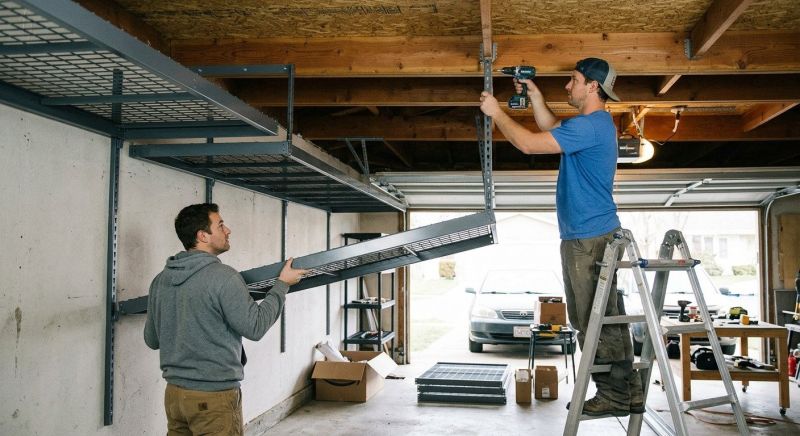 Garage Tool Rack Installation in Raleigh, NC