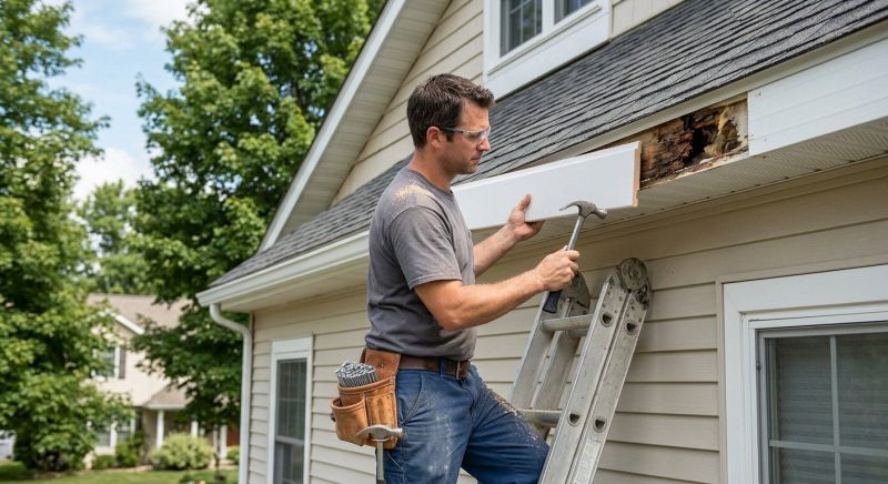Metal Fascia Repair in Olathe, KS